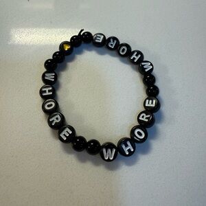 Black Beaded Bracelet